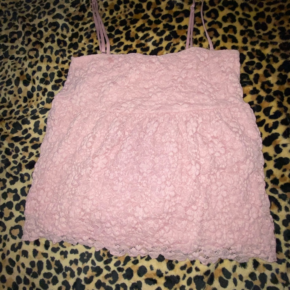 Pink Textured Summer Top